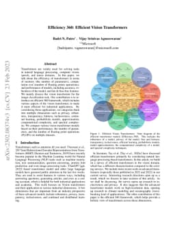 Efficiency 360: Efficient Vision Transformers