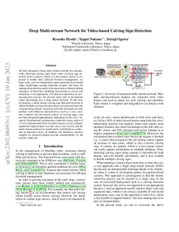 Deep Multi-stream Network for Video-based Calving Sign Detection
