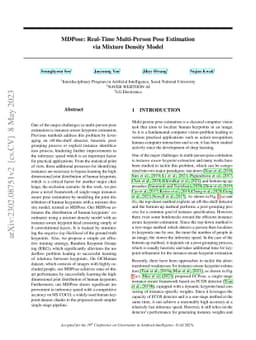 MDPose: Real-Time Multi-Person Pose Estimation via Mixture Density Model