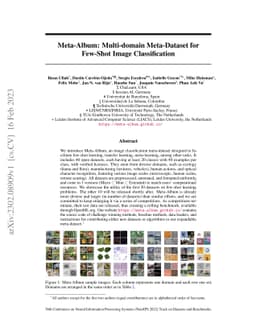 Meta-Album: Multi-domain Meta-Dataset for Few-Shot Image Classification