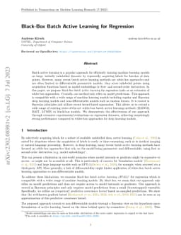 Black-Box Batch Active Learning for Regression