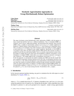 Stochastic Approximation Approaches to Group Distributionally Robust
  Optimization