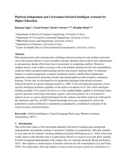 Platform-Independent and Curriculum-Oriented Intelligent Assistant for
  Higher Education