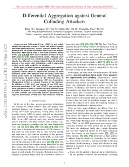 Differential Aggregation against General Colluding Attackers