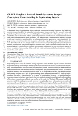 GRAFS: Graphical Faceted Search System to Support Conceptual
  Understanding in Exploratory Search