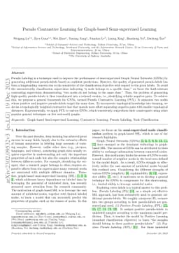 Pseudo Contrastive Learning for Graph-based Semi-supervised Learning