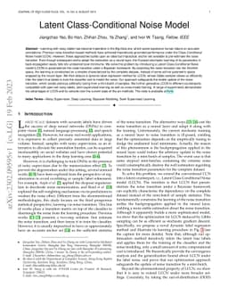 Latent Class-Conditional Noise Model