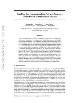 Breaking the Communication-Privacy-Accuracy Tradeoff with
  $f$-Differential Privacy