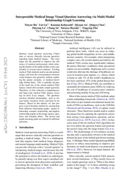 Interpretable Medical Image Visual Question Answering via Multi-Modal
  Relationship Graph Learning