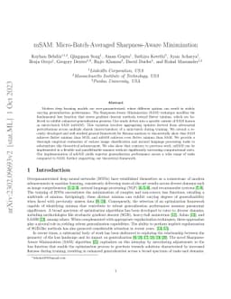 mSAM: Micro-Batch-Averaged Sharpness-Aware Minimization