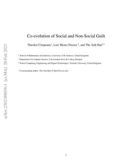 The evolutionary advantage of guilt: co-evolution of social and non-social guilt in structured populations