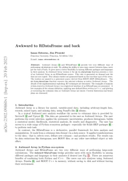 Awkward to RDataFrame and back
