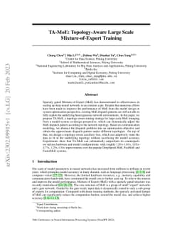 TA-MoE: Topology-Aware Large Scale Mixture-of-Expert Training