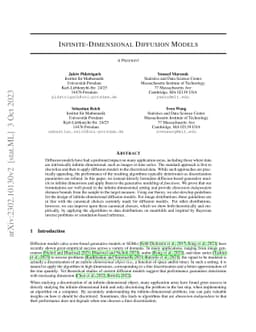 Infinite-Dimensional Diffusion Models