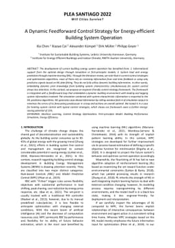 A Dynamic Feedforward Control Strategy for Energy-efficient Building
  System Operation