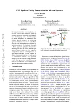 E2E Spoken Entity Extraction for Virtual Agents