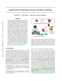 Unsupervised Out-of-Distribution Detection with Diffusion Inpainting
