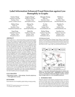 Label Information Enhanced Fraud Detection against Low Homophily in
  Graphs