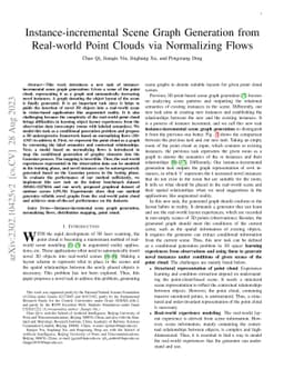 Instance-incremental Scene Graph Generation from Real-world Point Clouds
  via Normalizing Flows