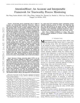 AttentionMixer: An Accurate and Interpretable Framework for Process
  Monitoring