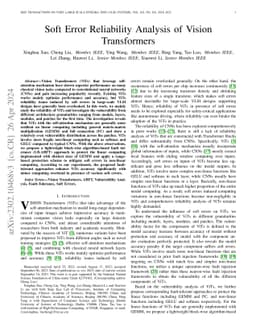 Soft Error Reliability Analysis of Vision Transformers