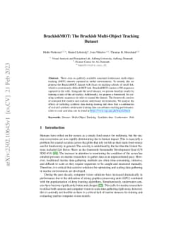 BrackishMOT: The Brackish Multi-Object Tracking Dataset