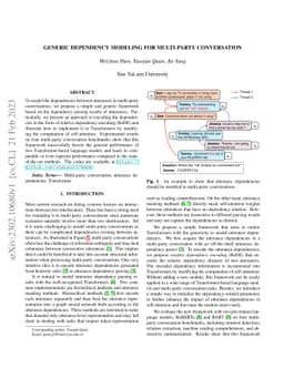 Generic Dependency Modeling for Multi-Party Conversation
