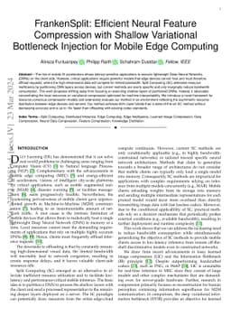 FrankenSplit: Efficient Neural Feature Compression with Shallow
  Variational Bottleneck Injection for Mobile Edge Computing