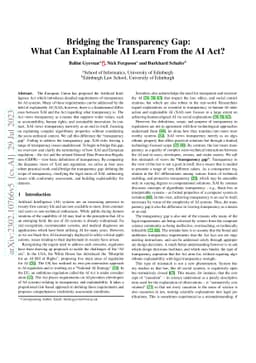 Bridging the Transparency Gap: What Can Explainable AI Learn From the AI
  Act?