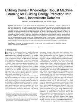 Utilizing Domain Knowledge: Robust Machine Learning for Building Energy
  Prediction with Small, Inconsistent Datasets