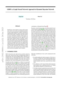 GDBN: a Graph Neural Network Approach to Dynamic Bayesian Network