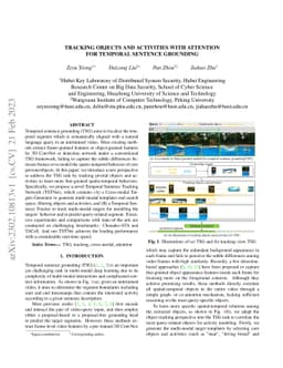 Tracking Objects and Activities with Attention for Temporal Sentence
  Grounding