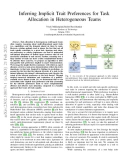 Inferring Implicit Trait Preferences for Task Allocation in
  Heterogeneous Teams