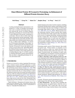 Data-Efficient Protein 3D Geometric Pretraining via Refinement of
  Diffused Protein Structure Decoy