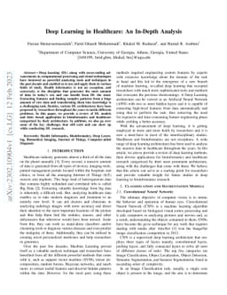 Deep Learning in Healthcare: An In-Depth Analysis