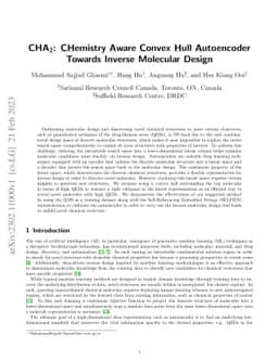 CHA2: CHemistry Aware Convex Hull Autoencoder Towards Inverse Molecular
  Design