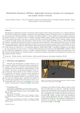 MultiVehicle Simulator (MVSim): lightweight dynamics simulator for
  multiagents and mobile robotics research