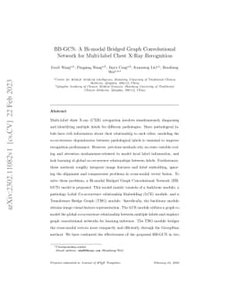 BB-GCN: A Bi-modal Bridged Graph Convolutional Network for Multi-label
  Chest X-Ray Recognition