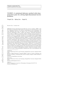 VI-DGP: A variational inference method with deep generative prior for
  solving high-dimensional inverse problems