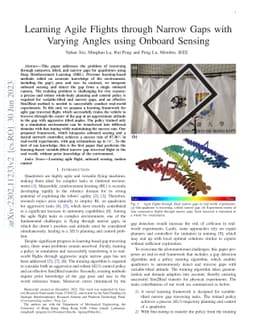 Learning Agile Flights through Narrow Gaps with Varying Angles using
  Onboard Sensing