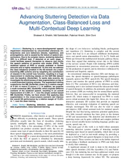 Advancing Stuttering Detection via Data Augmentation, Class-Balanced
  Loss and Multi-Contextual Deep Learning