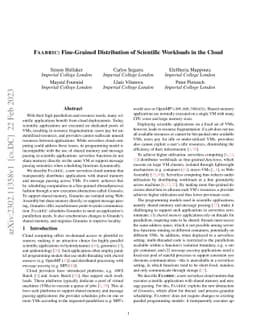 Faabric: Fine-Grained Distribution of Scientific Workloads in the Cloud