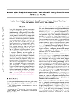 Reduce, Reuse, Recycle: Compositional Generation with Energy-Based
  Diffusion Models and MCMC