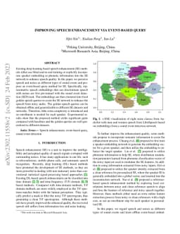 Improving Speech Enhancement via Event-based Query