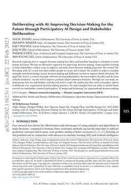 Deliberating with AI: Improving Decision-Making for the Future through
  Participatory AI Design and Stakeholder Deliberation