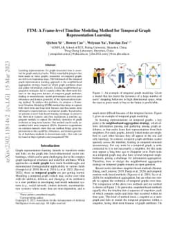 FTM: A Frame-level Timeline Modeling Method for Temporal Graph
  Representation Learning