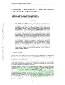 Embedding Fourier for Ultra-High-Definition Low-Light Image Enhancement