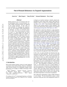 Out-of-Domain Robustness via Targeted Augmentations