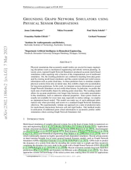 Grounding Graph Network Simulators using Physical Sensor Observations