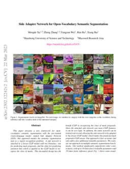 Side Adapter Network for Open-Vocabulary Semantic Segmentation